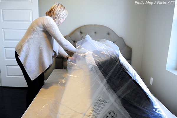 How to pack a mattress for moving